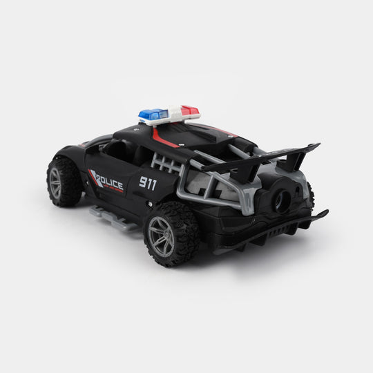 Remote Control Police Car Toy With Lights, Sounds & Spray Function
