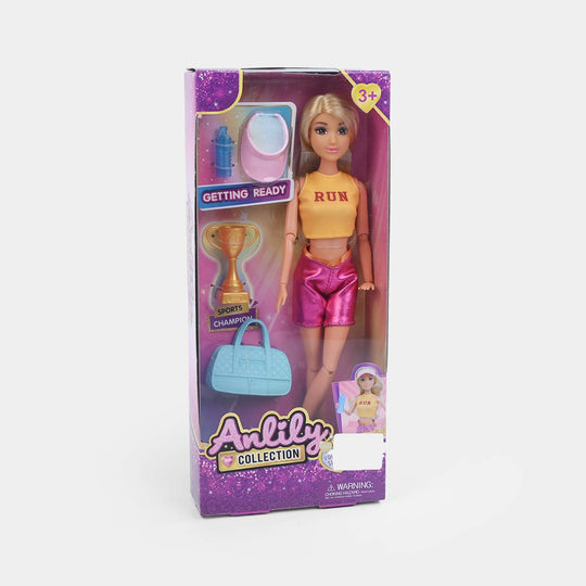 11.5" Lovely Fashion Doll with Accessories Set