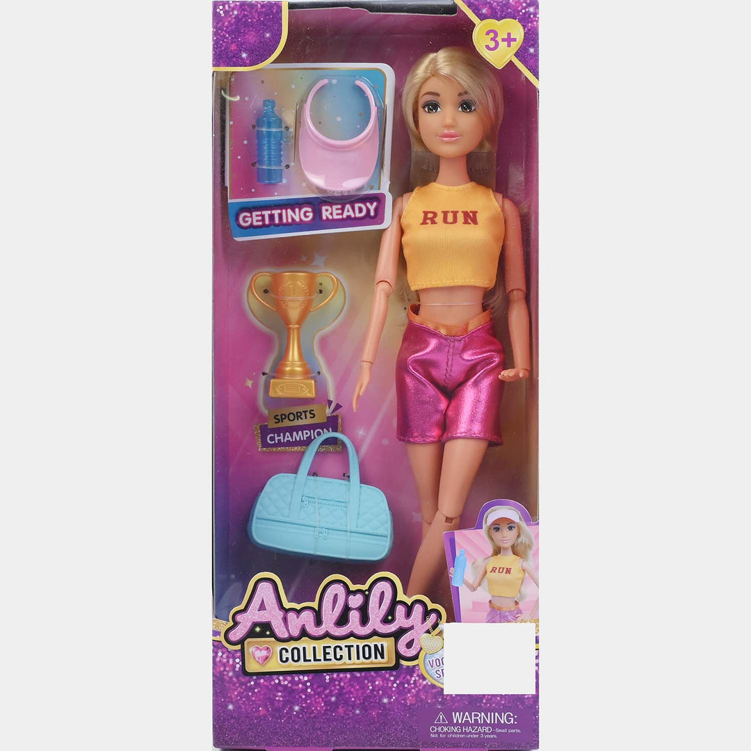 11.5" Lovely Fashion Doll with Accessories Set