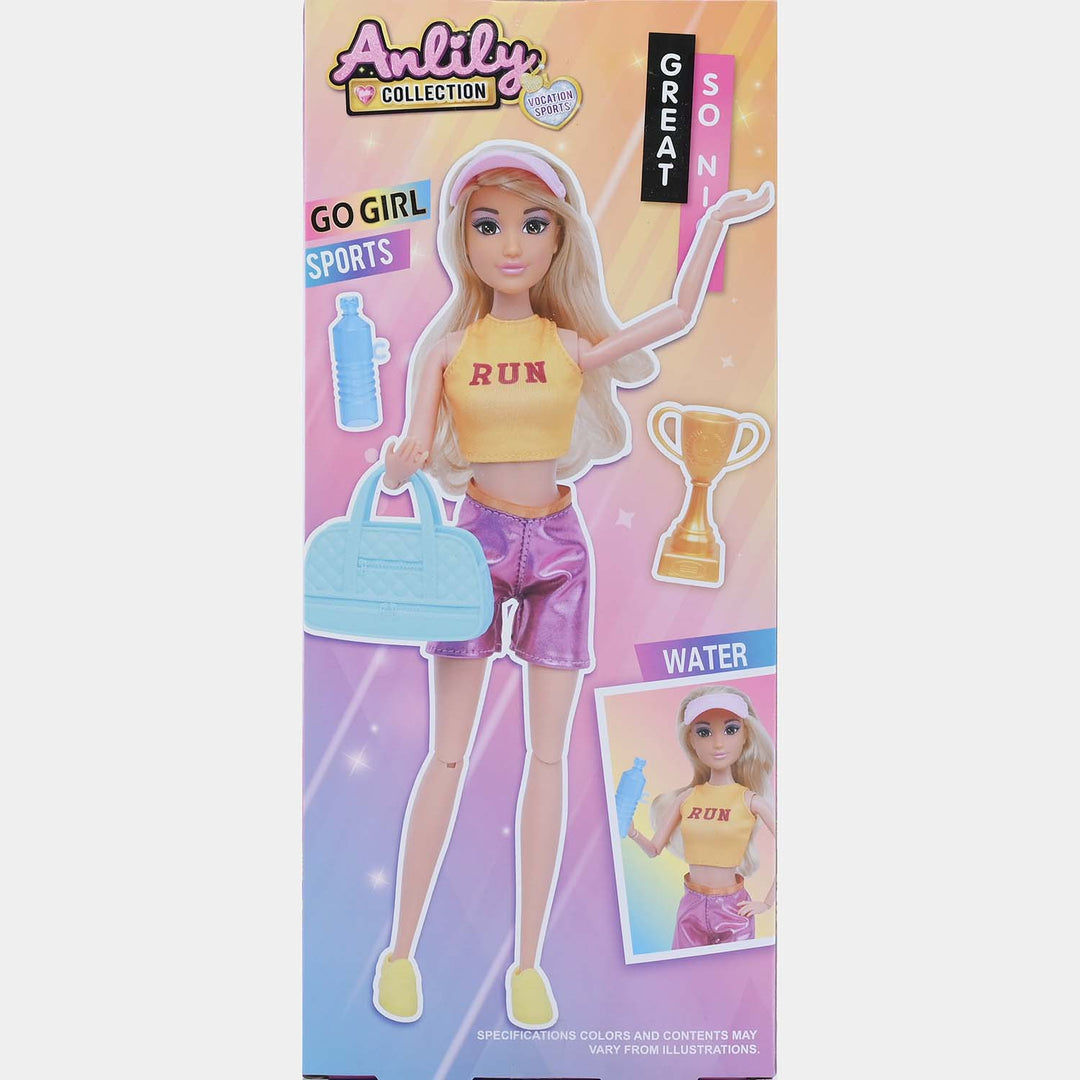 11.5" Lovely Fashion Doll with Accessories Set