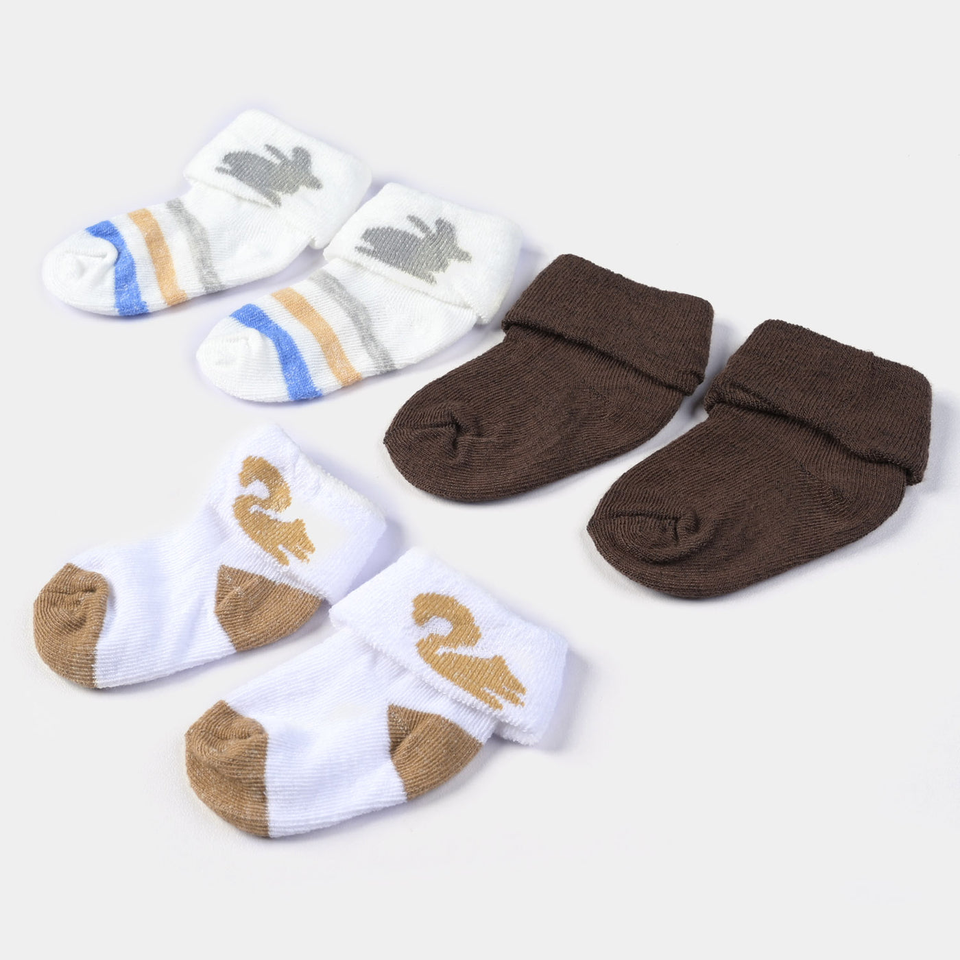 INFANT BABY 3 PAIR SOCKS | 0-12M