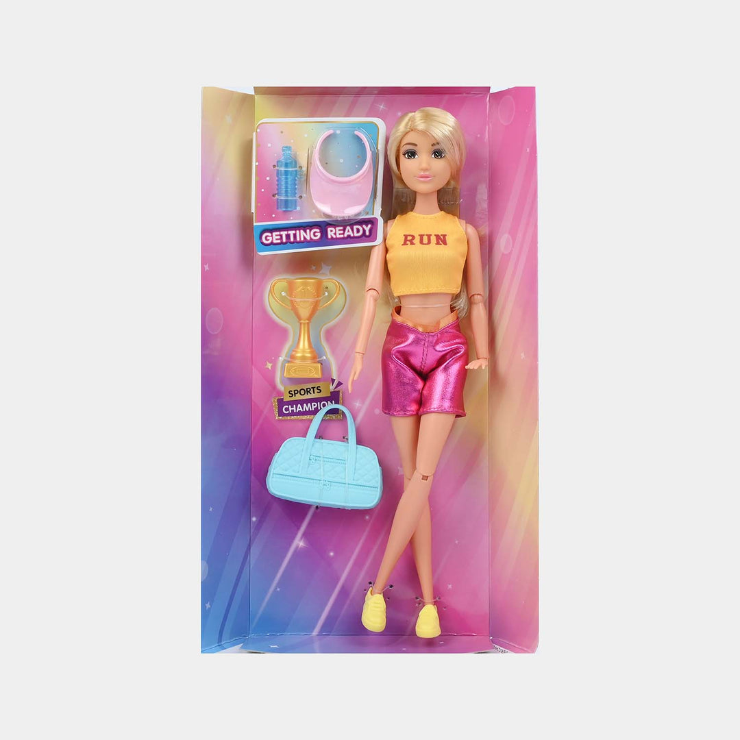 11.5" Lovely Fashion Doll with Accessories Set