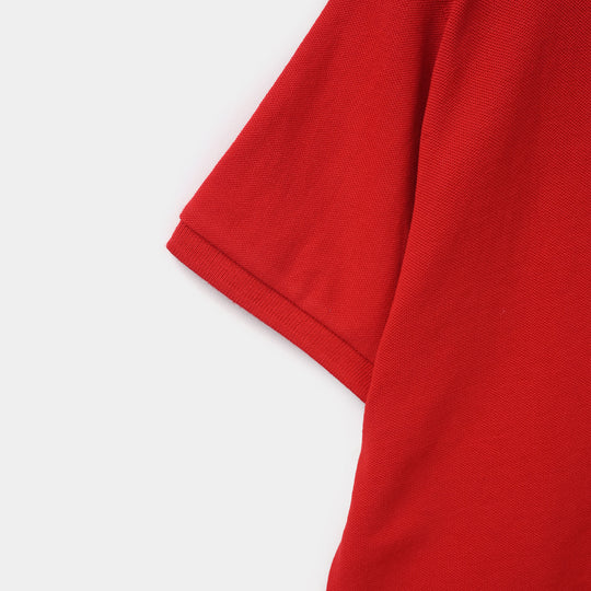 Boys Cotton PK Polo Basic - Red