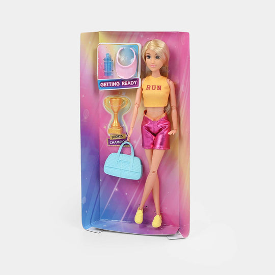 11.5" Lovely Fashion Doll with Accessories Set