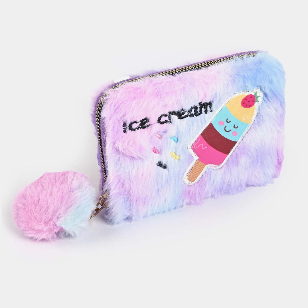 Girls Fur Fashion Hand Bag/Wallet