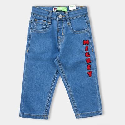 Infant Boys Denim Stretch Pant Character -LIGHT BLUE