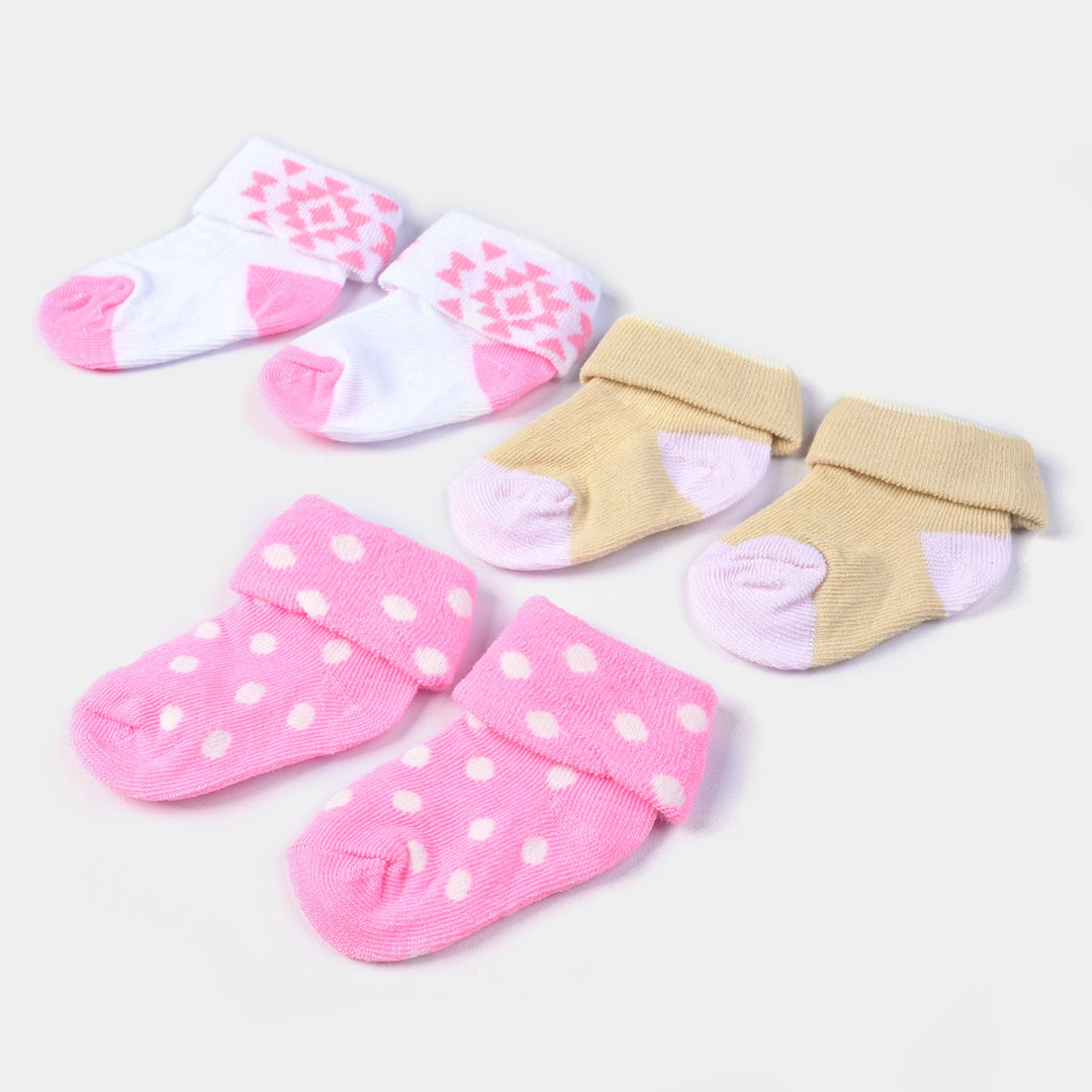 INFANT BABY 3 PAIR SOCKS | 0-12M