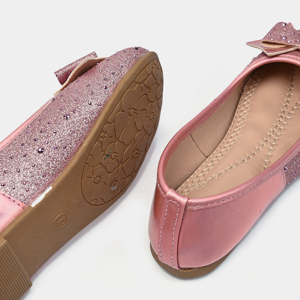 Girls Pumps 1339-Champagne