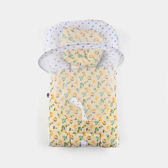 Baby Carry Nest With Net Car | Yellow