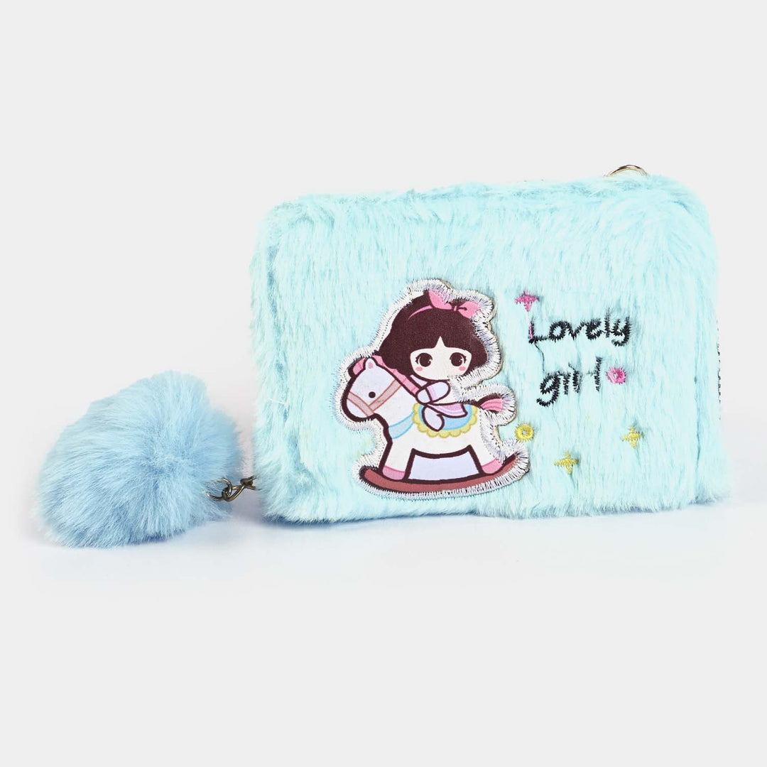 Girls Fur Fashion Hand Bag/Wallet