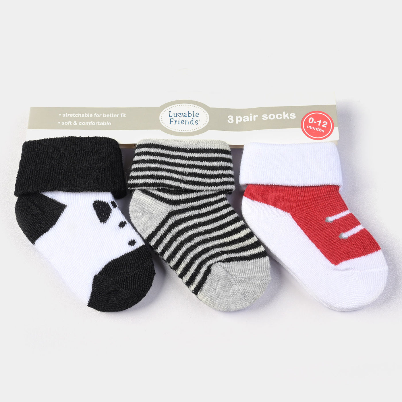 Charm Design Socks Pack of 3 Pair For Infant