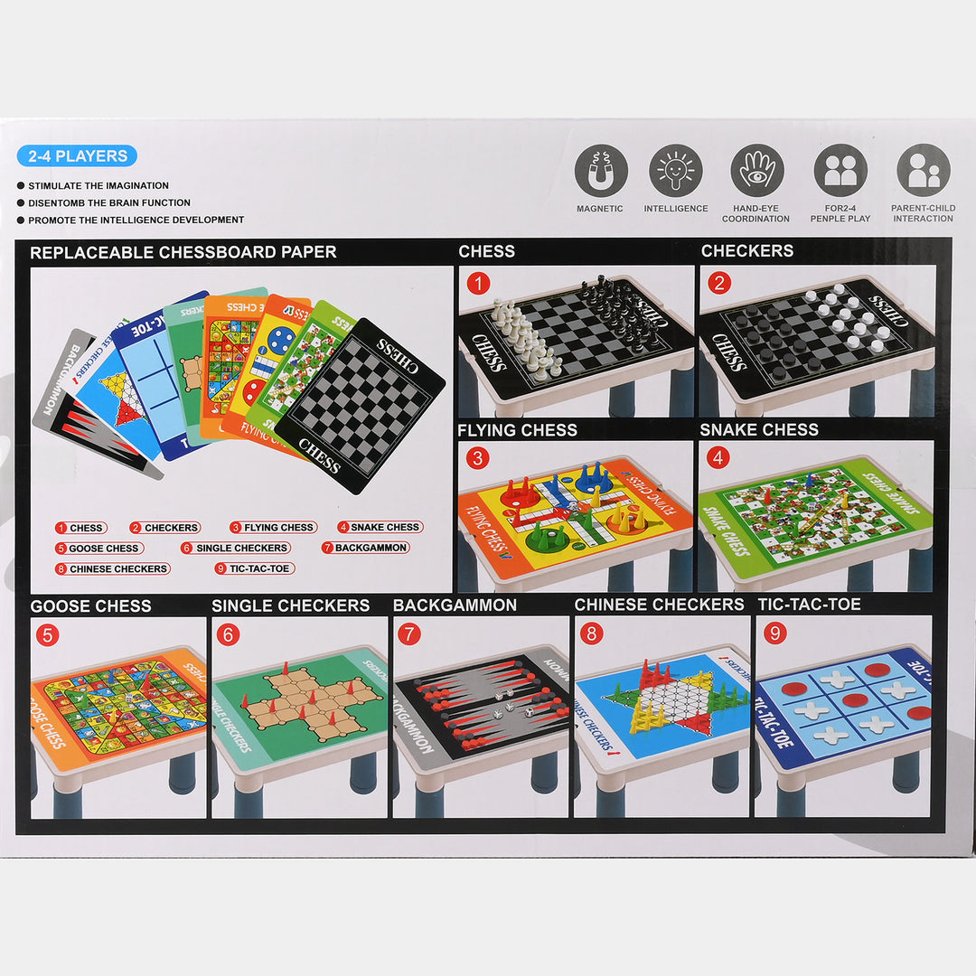 9-in-1 Chess Board Game Set