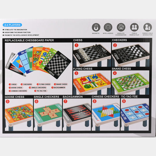 9-in-1 Chess Board Game Set