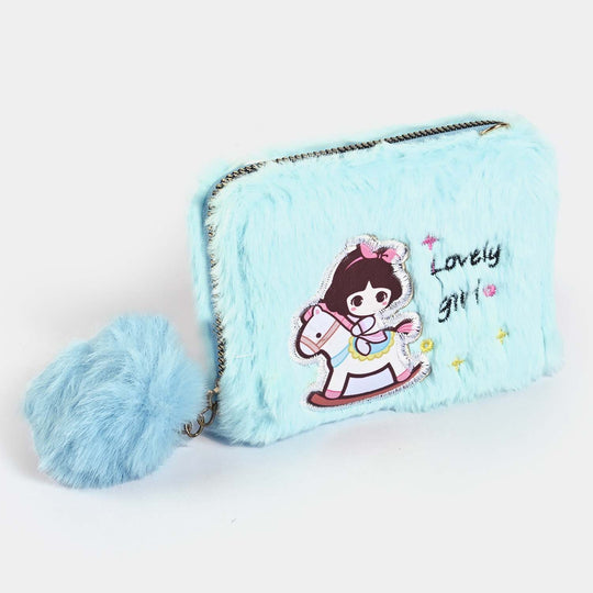 Girls Fur Fashion Hand Bag/Wallet