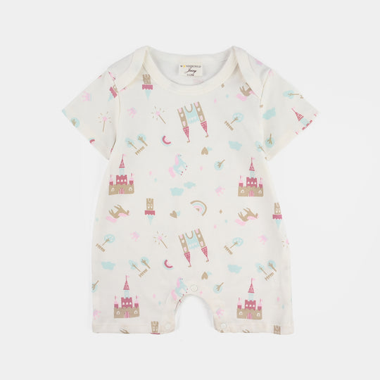 Infant Girls Jersey Terry 3Pc Suit - White