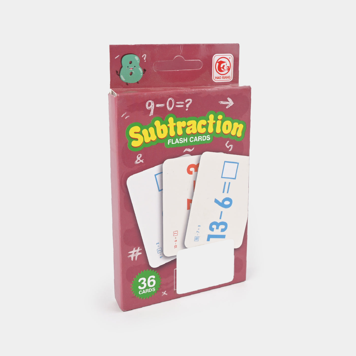 Children's Learning Subtraction Flash Card 36Pcs