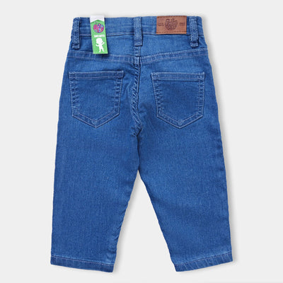 Infant Boys Denim Stretch Pant Jungle Beat-LIGHT BLUE