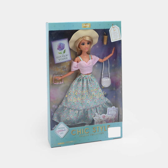 11.5" Lovely Fashion Doll with Accessories Set