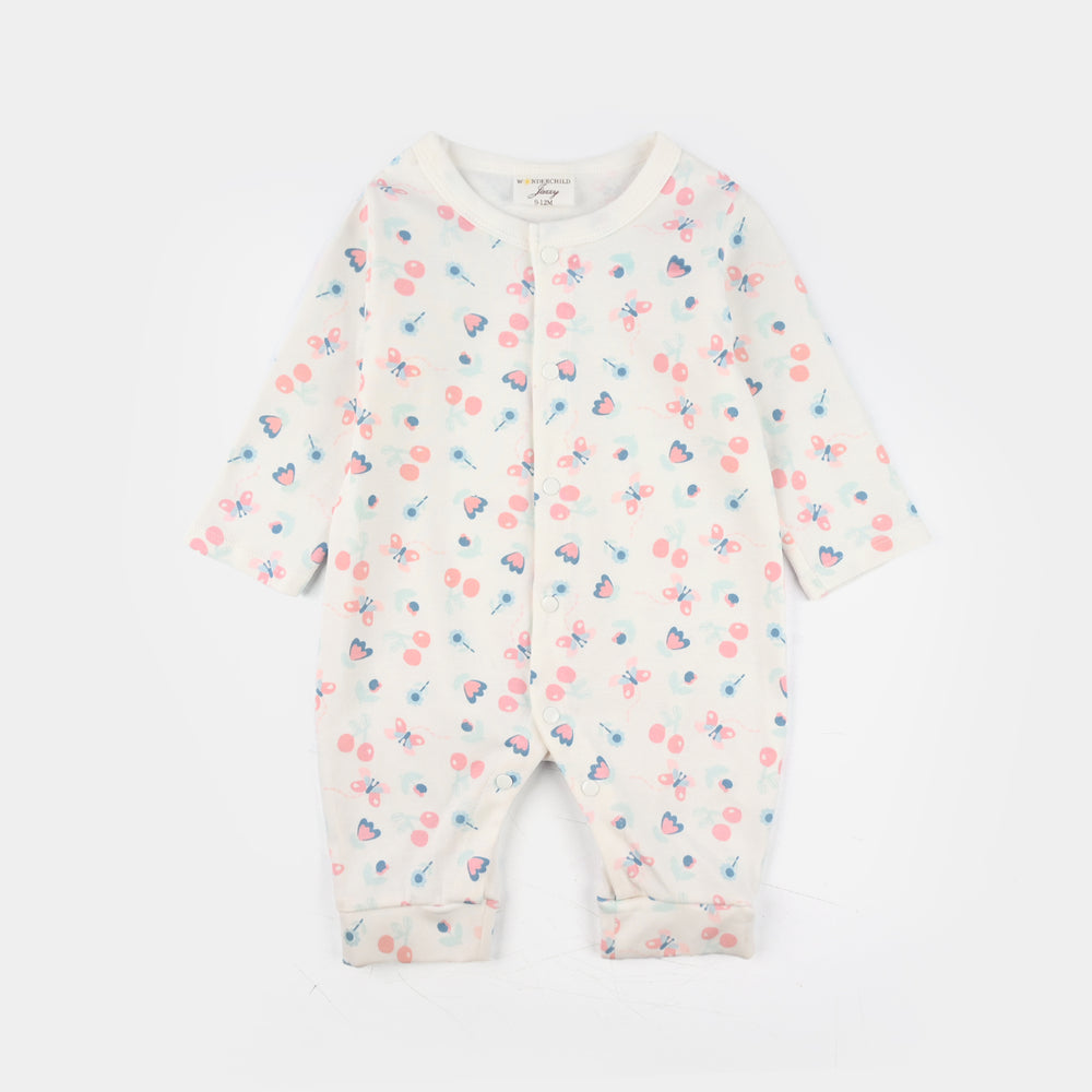 Infant Girls Jersey/Terry 3Pc Gift Set 287-118-WHITE