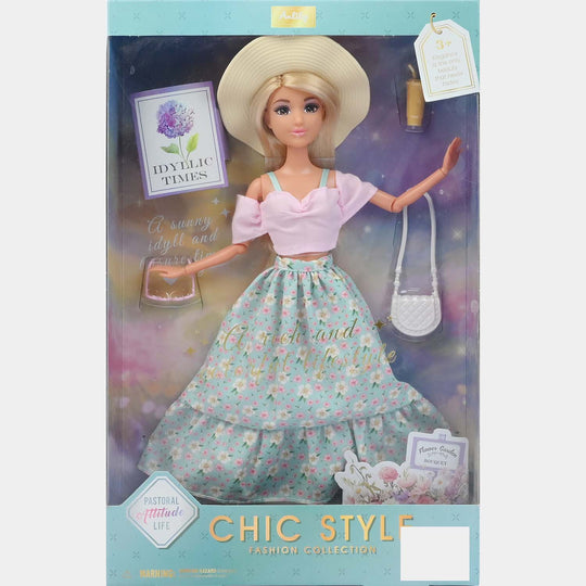 11.5" Lovely Fashion Doll with Accessories Set