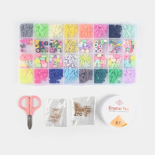 Girls Beads Set For Creative Play With Tweezers