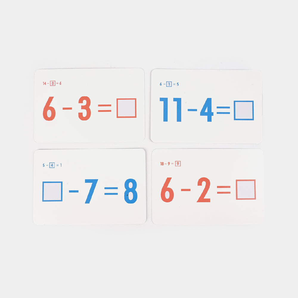 Children's Learning Subtraction Flash Card 36Pcs