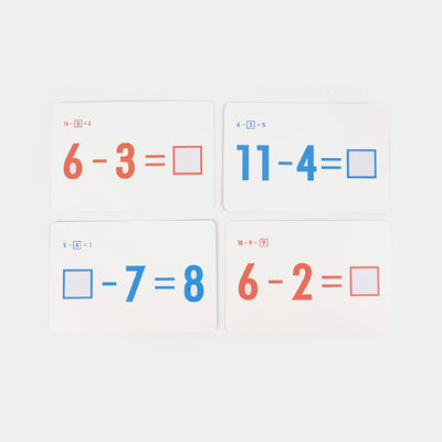 Children's Learning Subtraction Flash Card 36Pcs