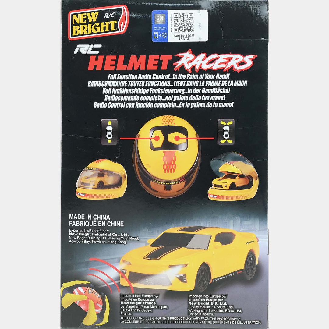 Remote Control Helmet Racer Car
