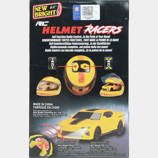 Remote Control Helmet Racer Car