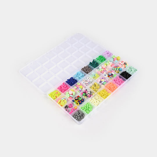 Girls Beads Set For Creative Play With Tweezers