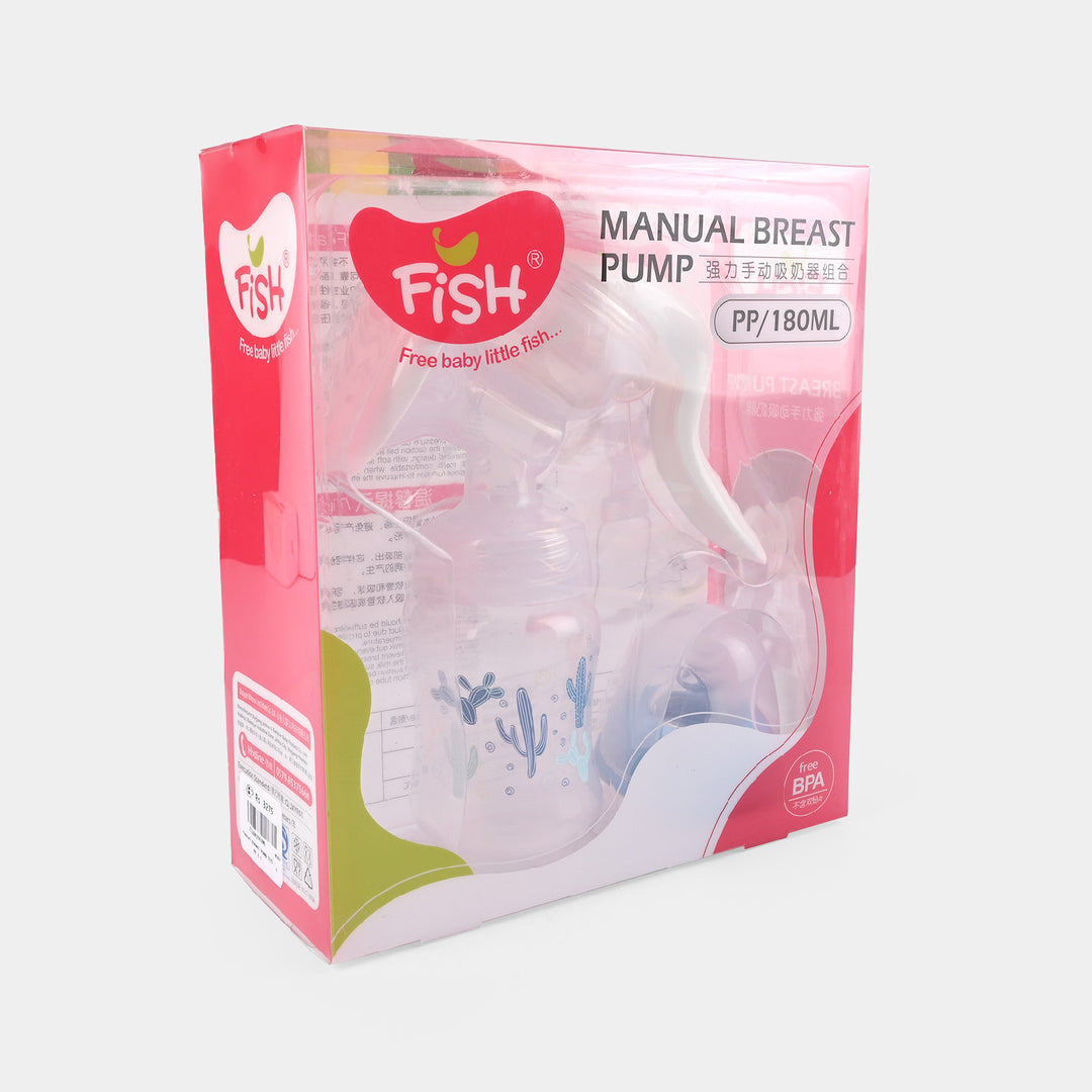 Manual Breast Pump With Bottle 180Ml