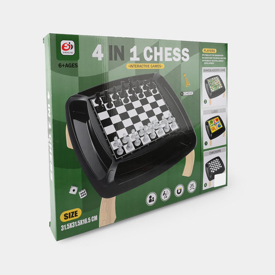 4-in-1 Chess Interactive Game Set