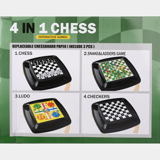 4-in-1 Chess Interactive Game Set
