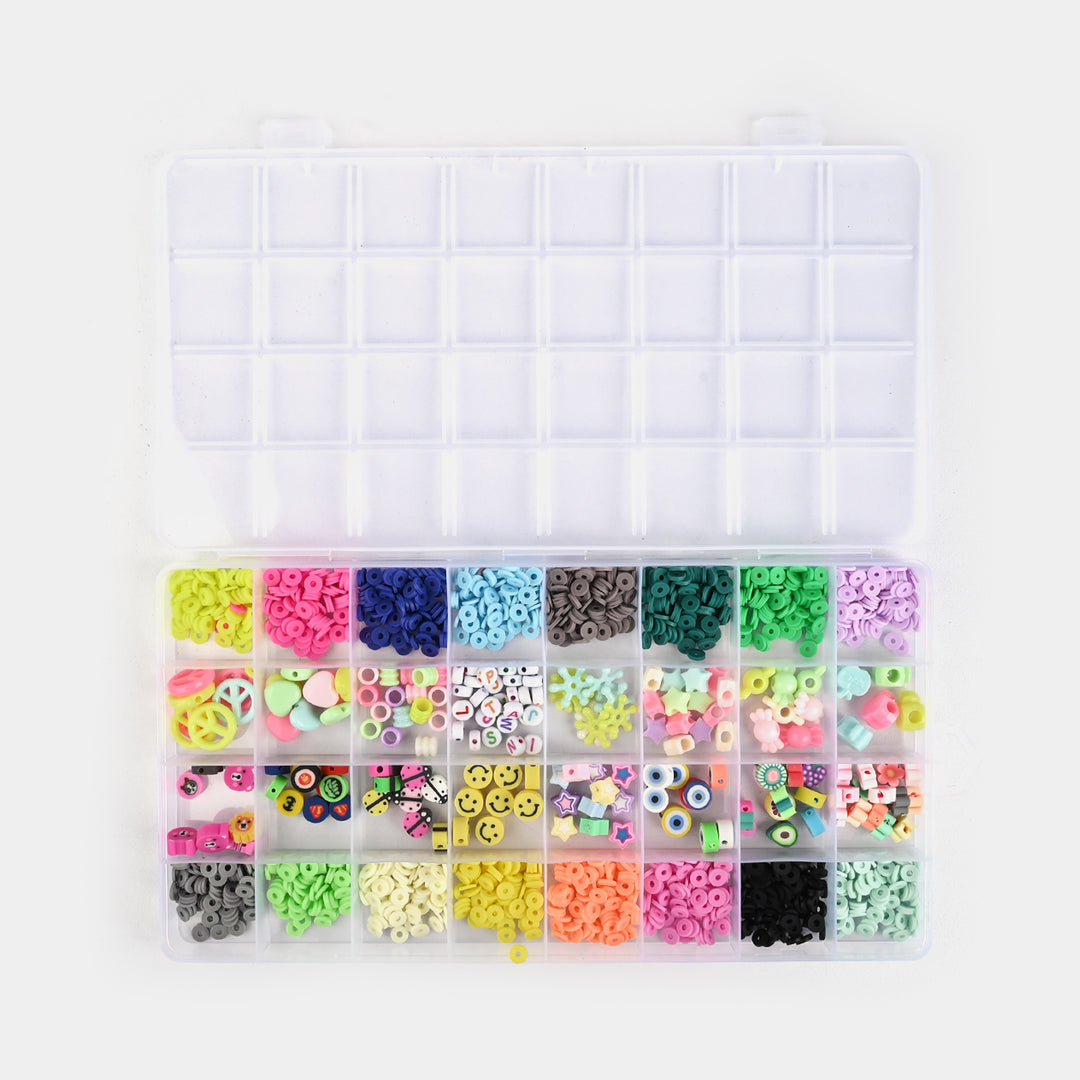 Girls Beads Set For Creative Play With Tweezers