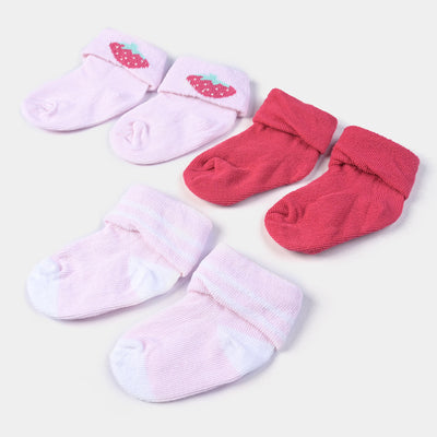 INFANT BABY 3 PAIR SOCKS | 0-12M