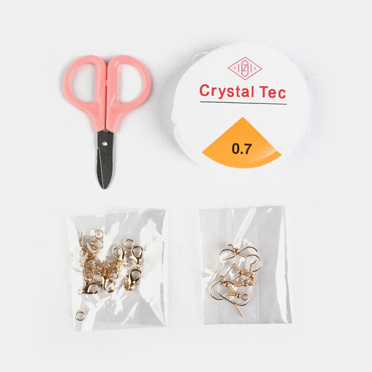Girls Beads Set For Creative Play With Tweezers