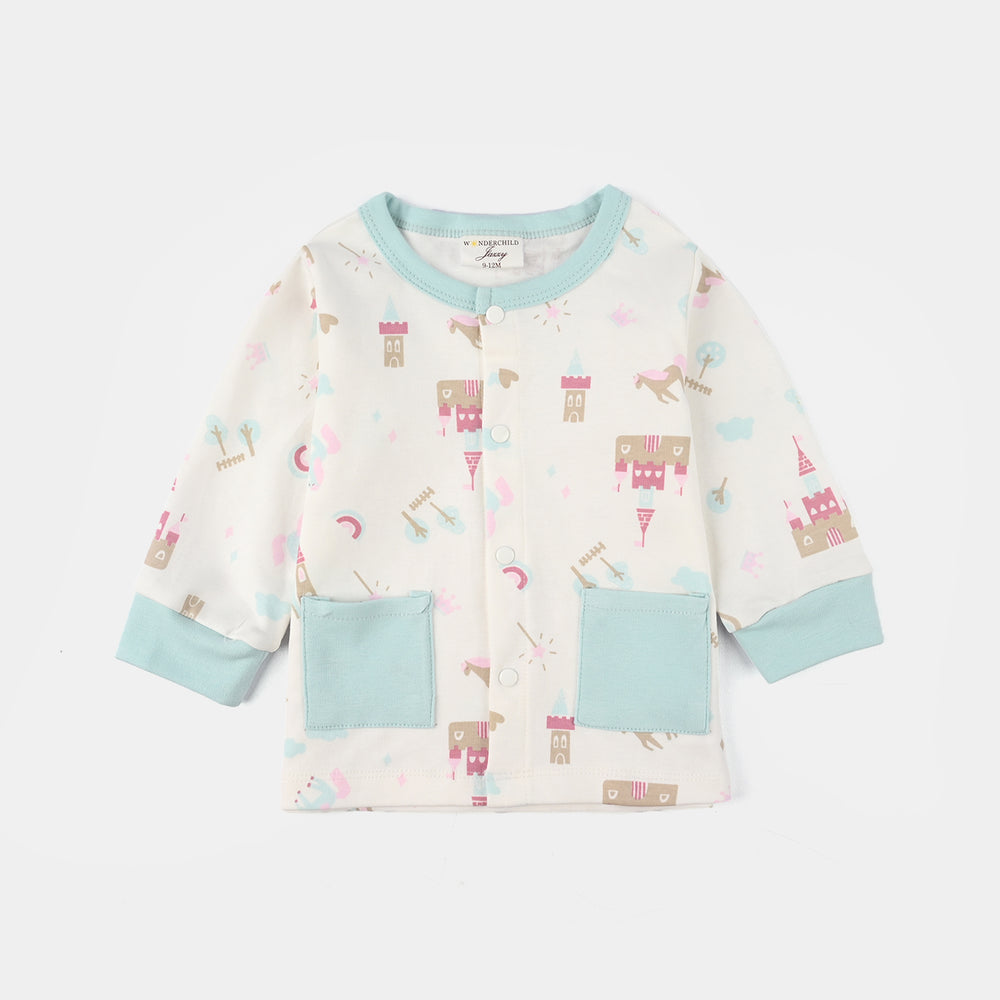 Infant Girls Jersey/Terry 3Pc Gift Set 287-088 E-C-BLUE