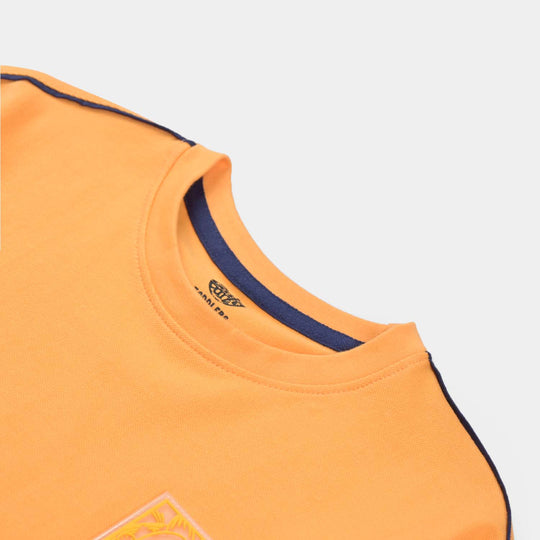 Boys Jumbo Pique T-Shirt H/S-Orange