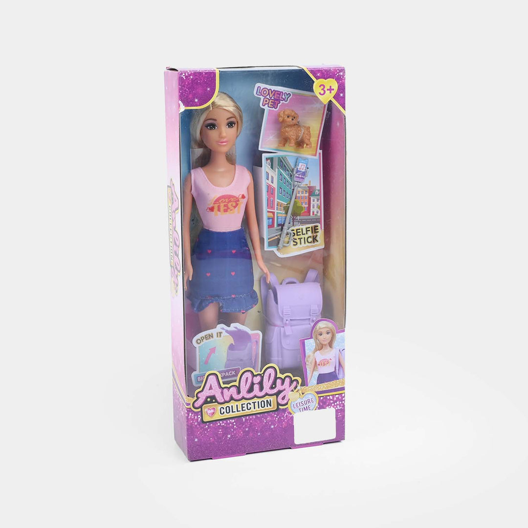 11.5" Lovely Fashion Doll with Accessories Set