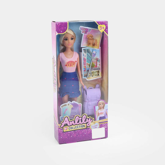 11.5" Lovely Fashion Doll with Accessories Set