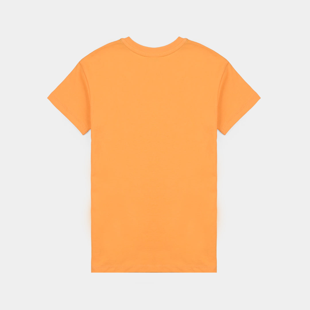 Boys Jumbo Pique T-Shirt H/S-Orange