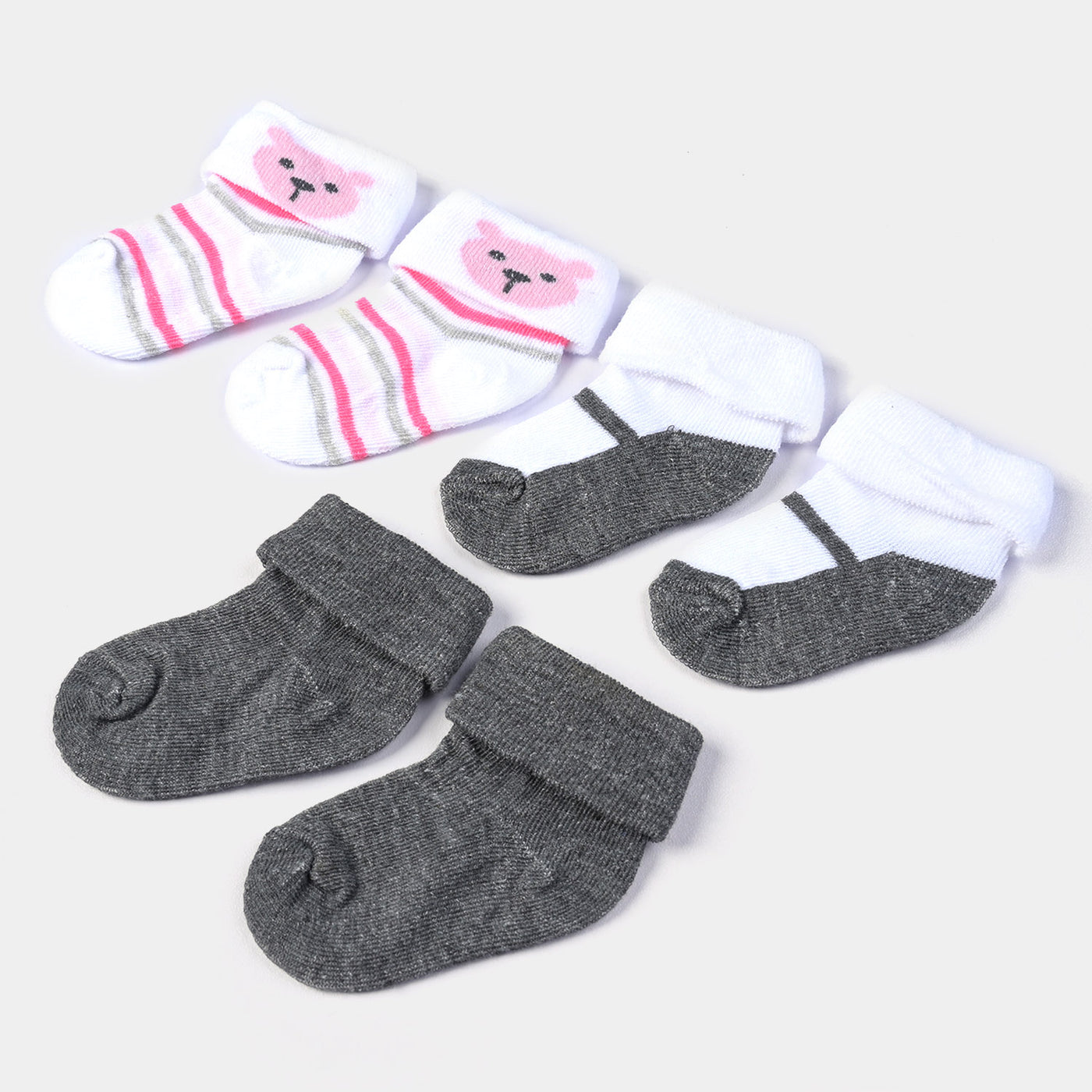 INFANT BABY 3 PAIR SOCKS | 0-12M