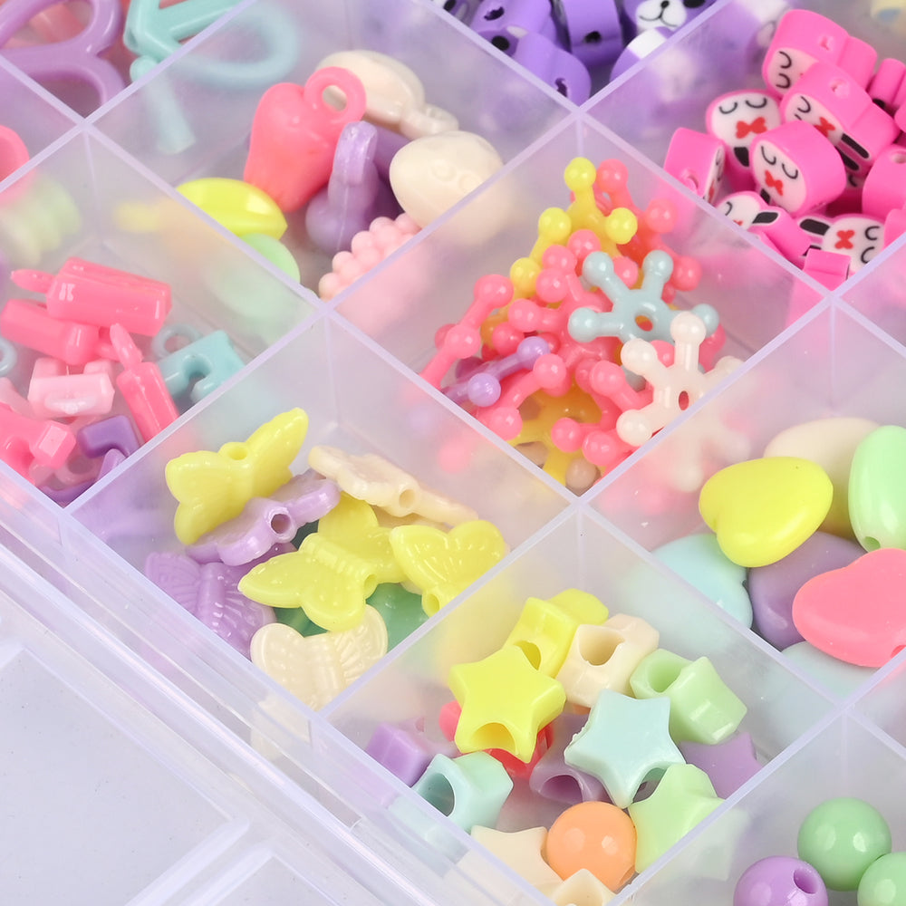 Girls Beads Set For Creative Play With Scissor