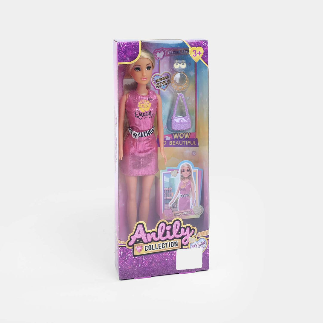 11.5" Lovely Fashion Doll with Accessories Set