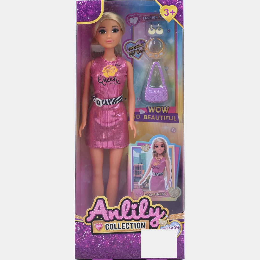11.5" Lovely Fashion Doll with Accessories Set