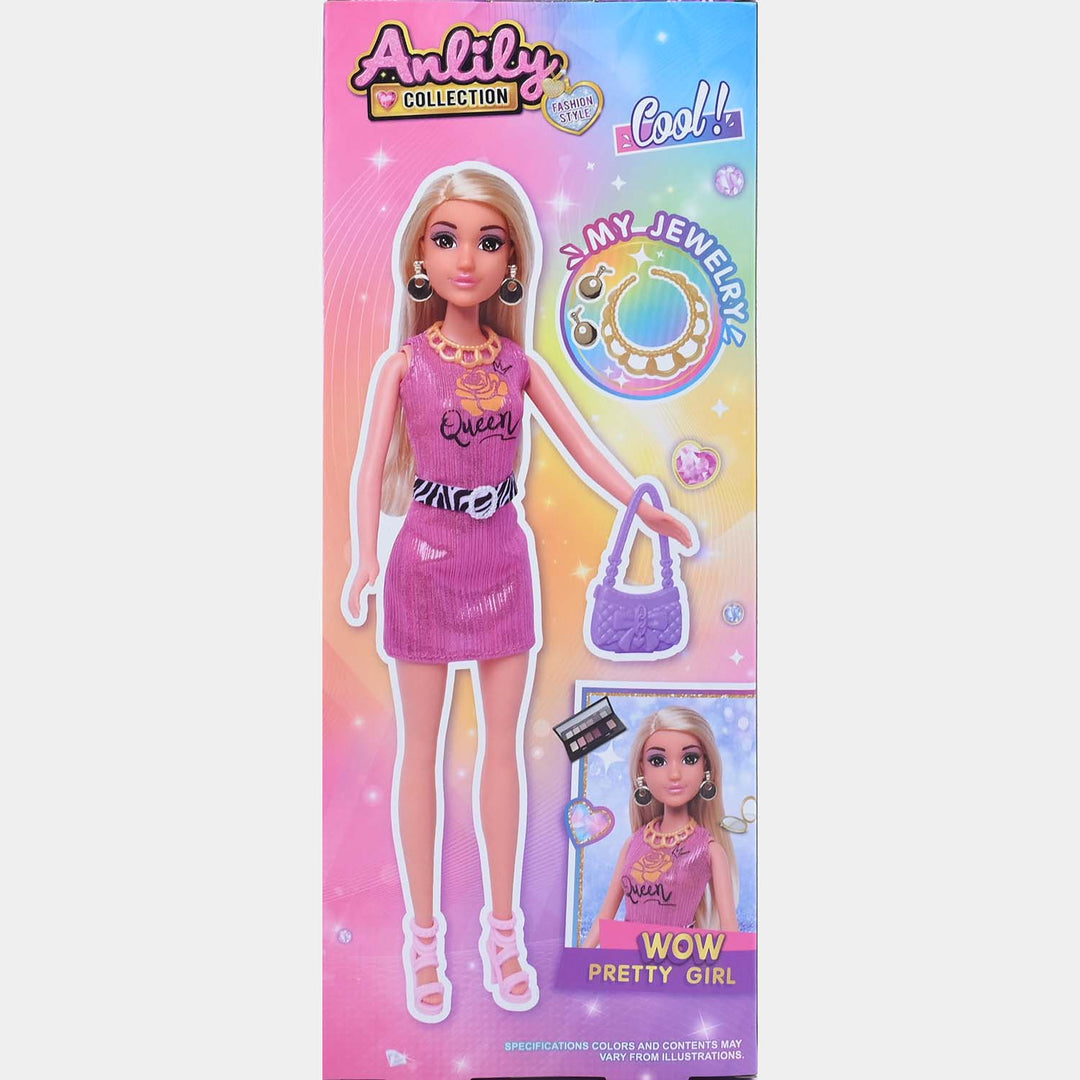 11.5" Lovely Fashion Doll with Accessories Set