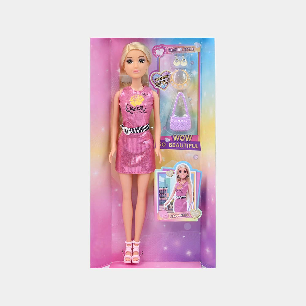 11.5" Lovely Fashion Doll with Accessories Set