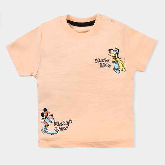 Infant Boys Slub Jersey T-Shirt Character | Cream Puff