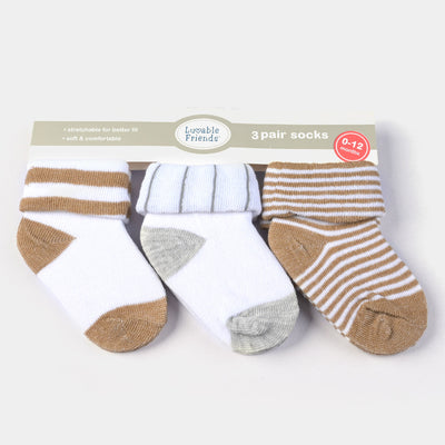 Charm Design Socks Pack of 3 Pair For Infant