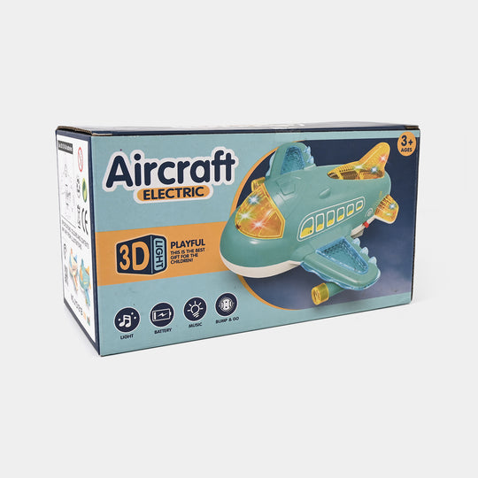 Aircraft ELECTRIC Toy Airplane With Light & Music